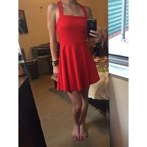Red Cross back sundress SMALL Forever21