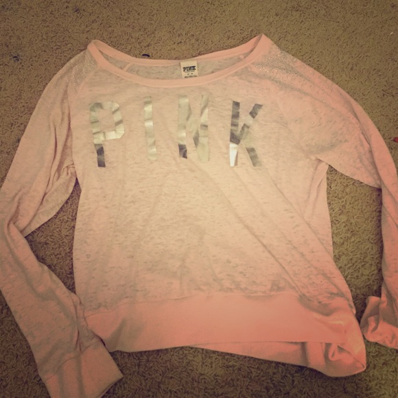 VS PINK sparkly long sleeve