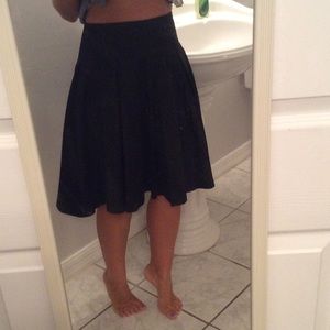 WHBM Black Party Skirt- SZ 0