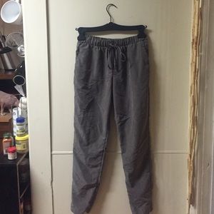 Taupe drawstring pant