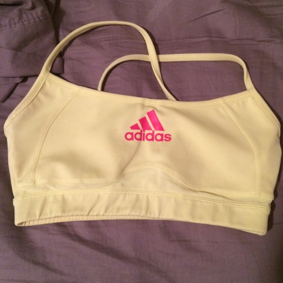 ❗️SOLD ON MERCARI❗️Yellow Climalite Adidas Bra - Picture 1 of 3