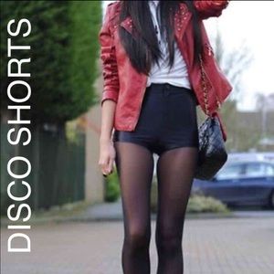 TRADING American Apparel Black Disco Shorts