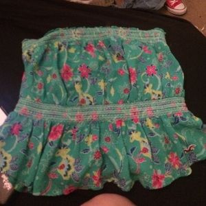 Cute strapless hollister top