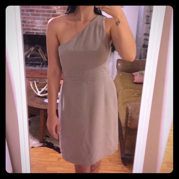 NWOT Silk Jcrew One-Shoulder Dress