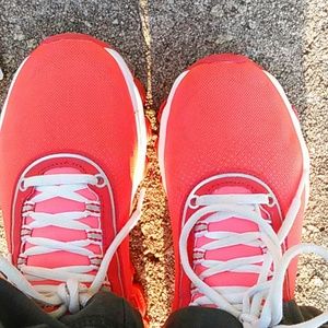 Neon Orange Reebok Sneakers (Hold)