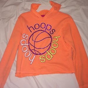 Orange Basketball Hoodie