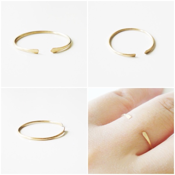 14 Karat Gold Filled Ring Dainty Stack Minimalist