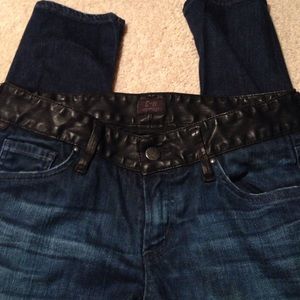 Citizen of Humanity jeans with leather detail