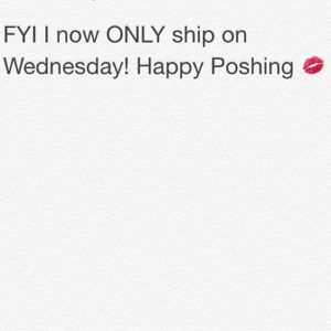 Wednesday shipping!