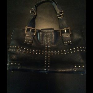 BCBG purse-gold studs