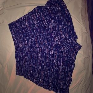 High Waisted Loose Designed Shorts