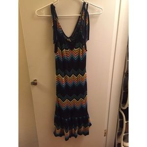 Colorful chevron dress