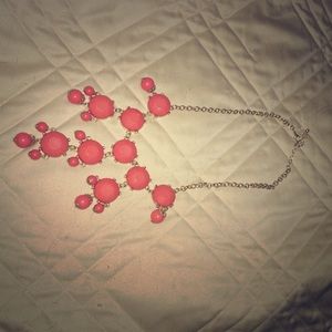 Coral bauble necklace