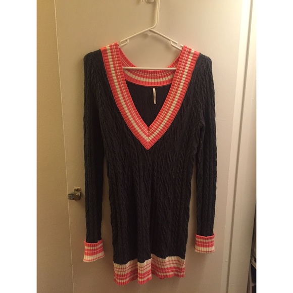 Grey sweater dress