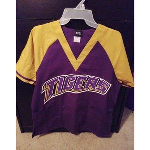 lsu geaux tigers scrub top.