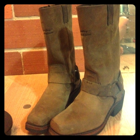 Harley Davidson Tan Boots