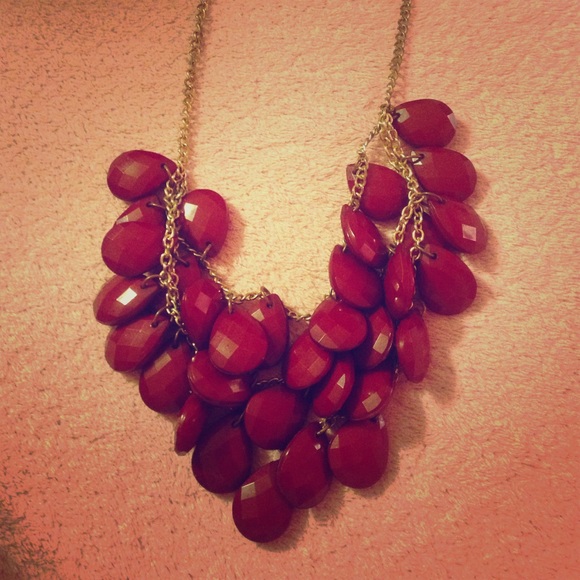 Garnet Statement Necklace