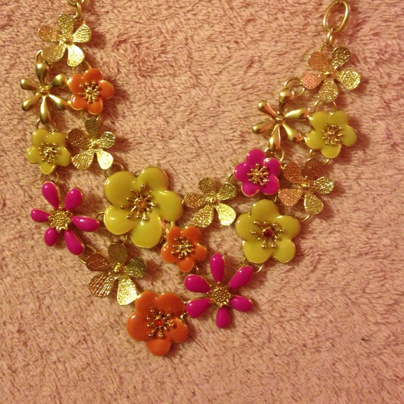 Flower Statement Necklace