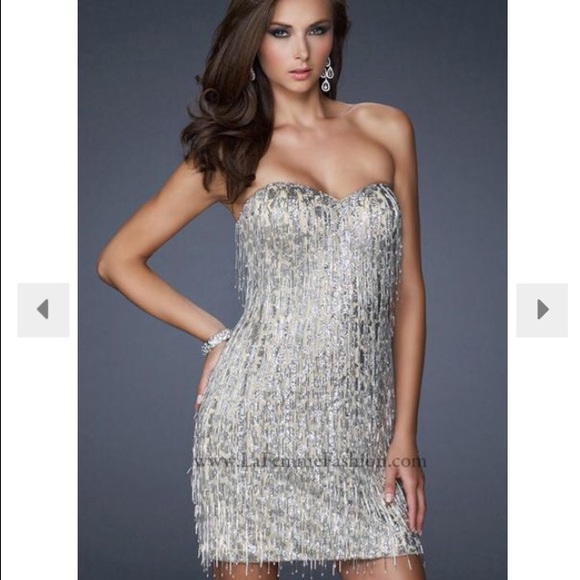 La Femme fringe dress