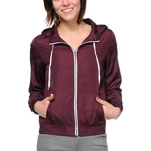 Maroon Windbreaker