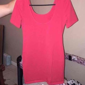 Red mini dress super cute