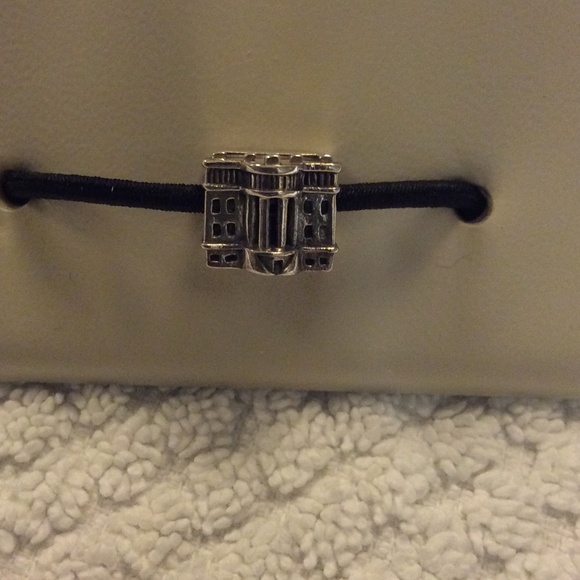 Sterling silver White House slider bracelet charm