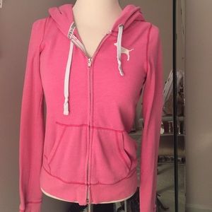 Victoria's Secret PINK pink zip up sweatshirt