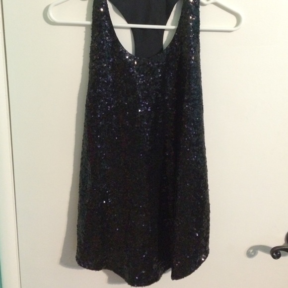 Black top with sequins