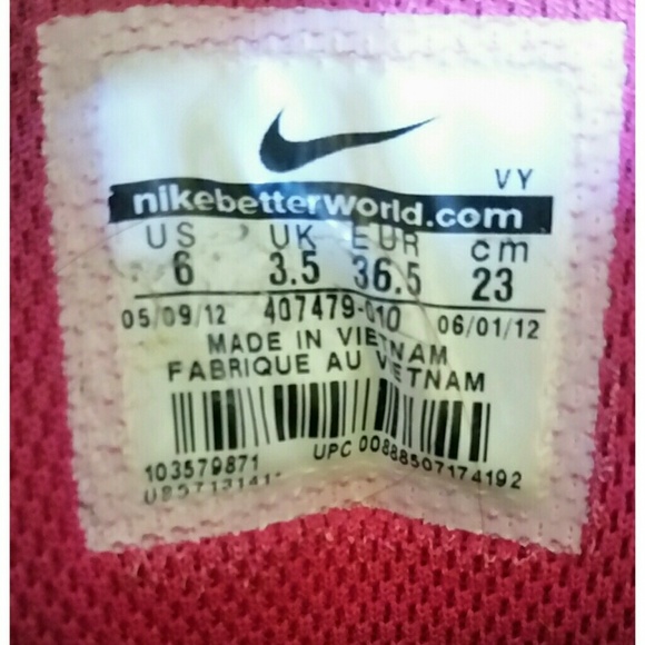 Nike Charcoal Gray with Fuchsia High Top Sneakers - Picture 4 of 4