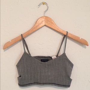 AE Grey Cutout Bralette (size small)