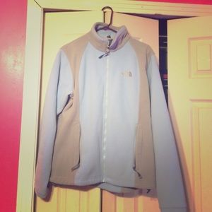 Cool blue zip-up north face