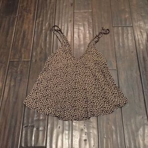 Brandy Melville flower print tank top
