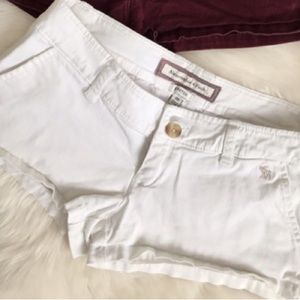 White A&F Shorts