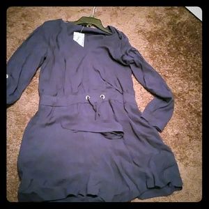 Romper shorts, has gold buttons