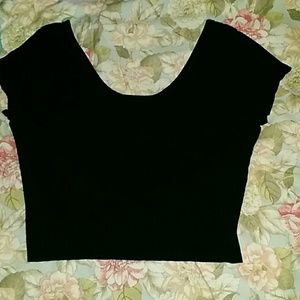 Black crop top