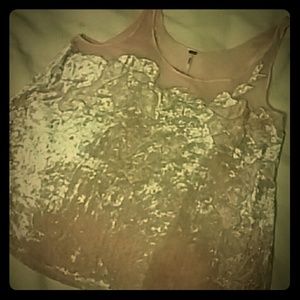 Free People velvet tank