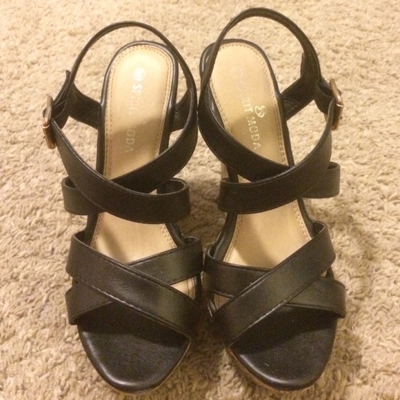 Strappy Wedges