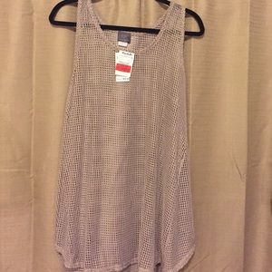 Beach coverup in a sparkly gold taupe color