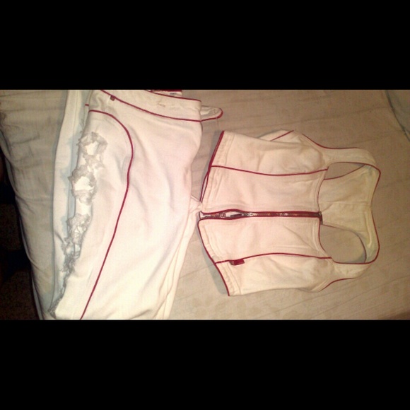 White and red Ecko outfit
