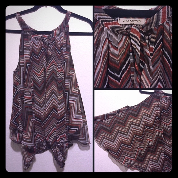 Earthy Chiffon Top