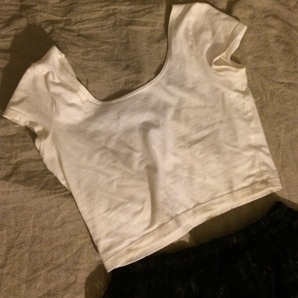 Cream colored crop top