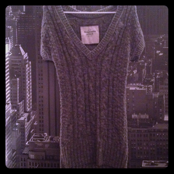 Cute Gray Sweater Dress