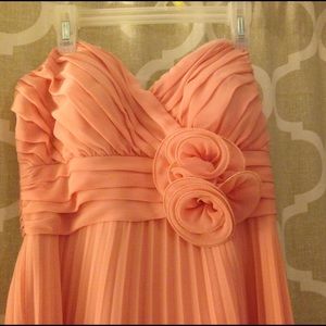 Salmon pink gown