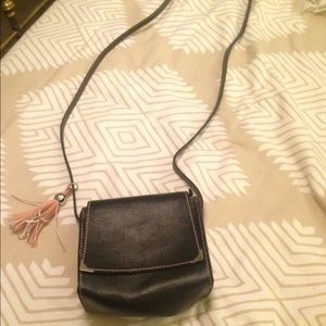 Black side purse