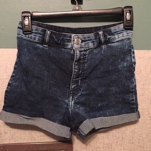 H&m acid wash shorts