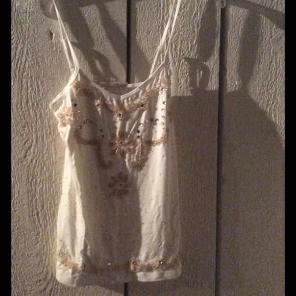 Beautiful ornately beaded tank top - Picture 4 of 4