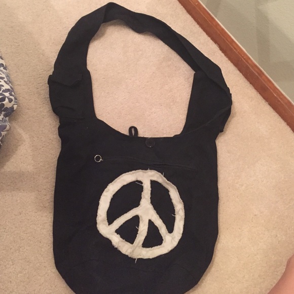 Teenage peace handbag could be used for school. - Picture 1 of 1