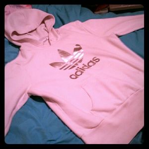 White Adidas hoodie super cute and fits great