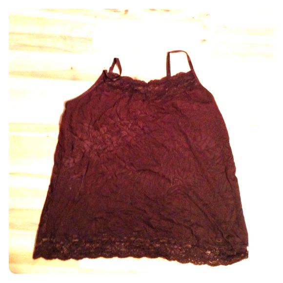 Brown spaghetti strap tank top