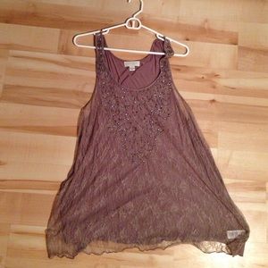 Lace tank top